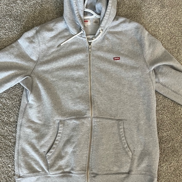 Levi’s Grey Zip-up Hoodie - Picture 1 of 3